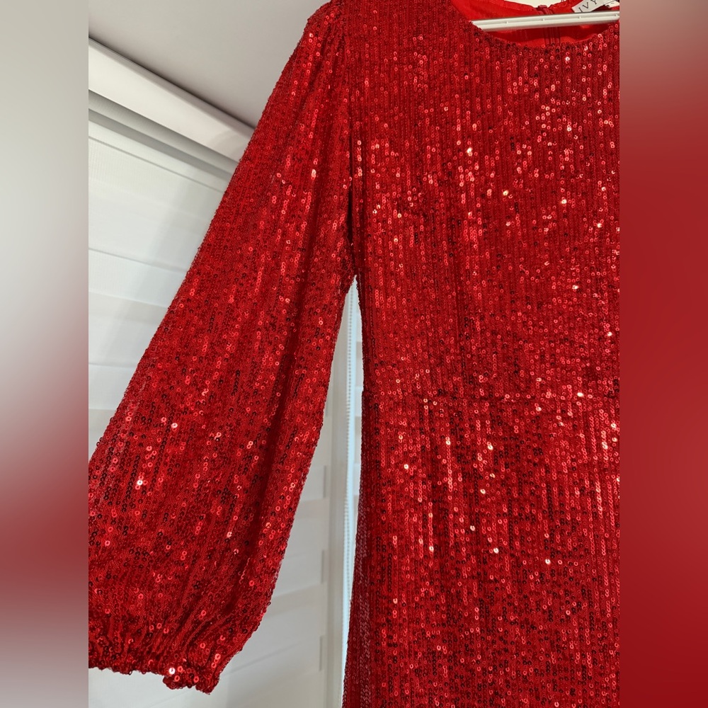 Ivy City Co. Holiday Sequin Dress - Picture 3 of 8